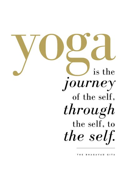 Yoga: Yoga Is The Journey Of The Self by The Love Shop