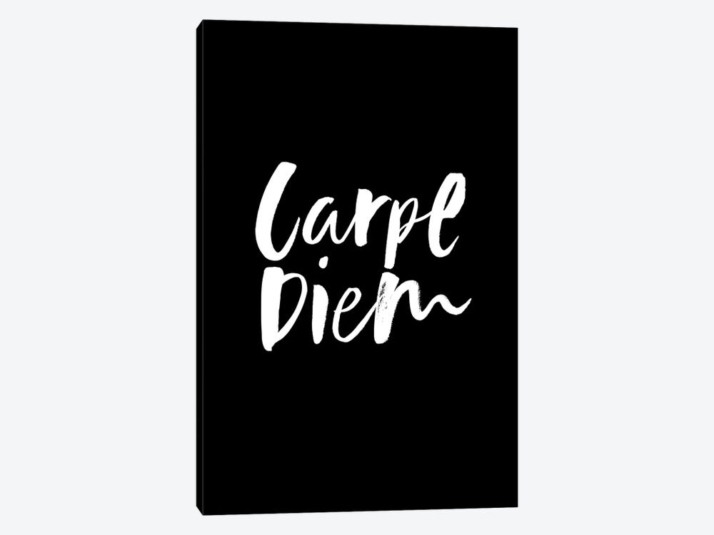 Carpe Diem Black by The Love Shop 1-piece Art Print