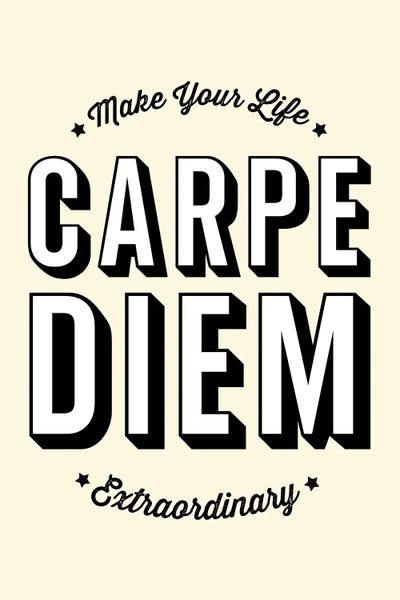 Carpe Diem Seize The Day by The Love Shop multi panel art