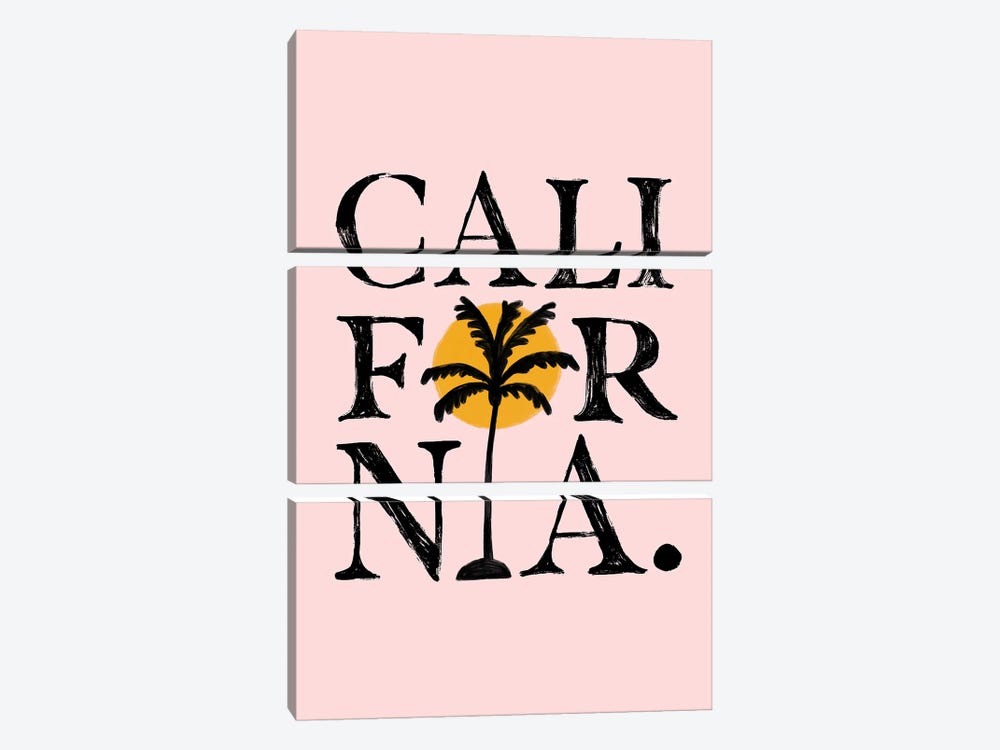 California by The Love Shop 3-piece Canvas Print