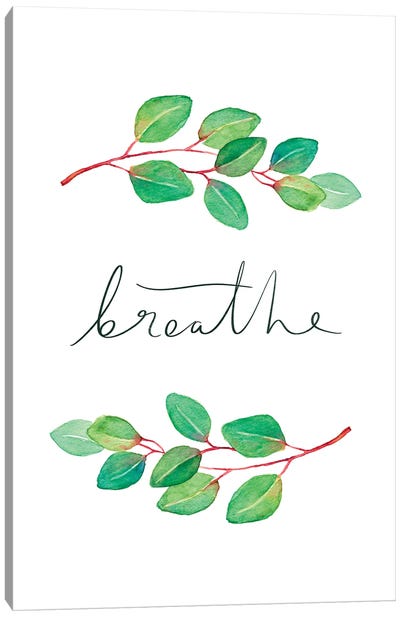 Breathe Canvas Art Print - Zen Bedroom Art