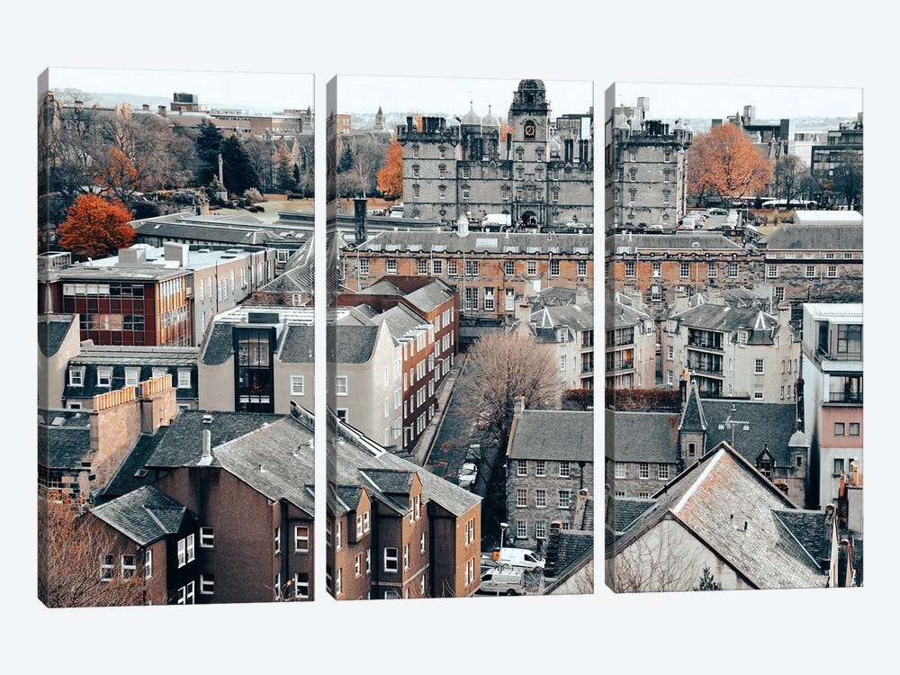 Edinburgh Rooftops Scotland by The Love Shop 3-piece Canvas Art
