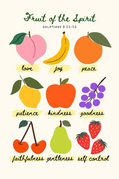 Foodie: Fruit Of The Spirit - Galatians 5:22-23 by The Love Shop