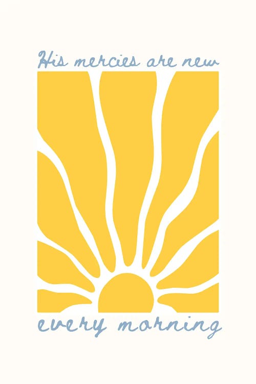 His Mercies Are New Every Morning by The Love Shop wall art