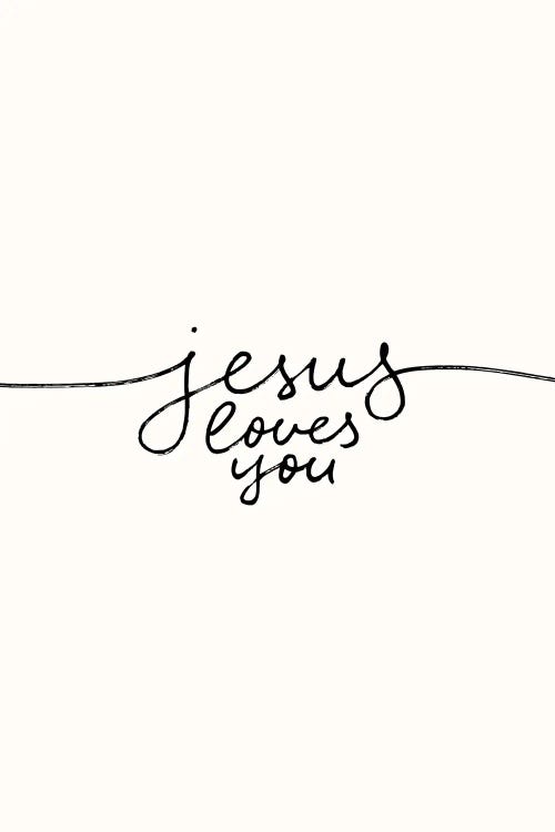 Jesus Loves You by The Love Shop wall art