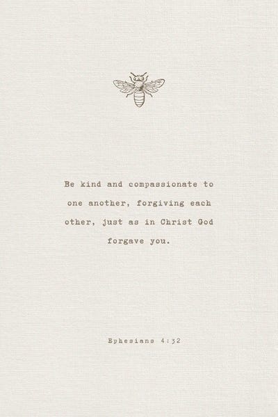 Be Kind - Ephesians 4:32 In Vintage Natural