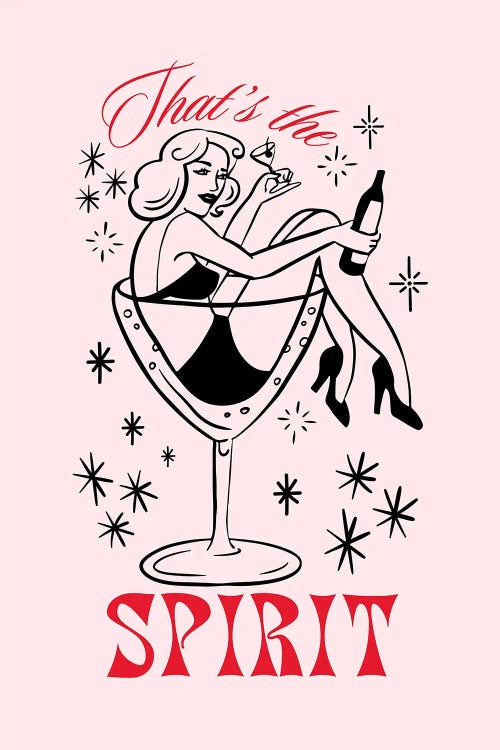 That's The Spirit Drinks In Pink