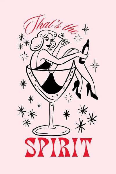 Cocktails & Mixed Drinks: That's The Spirit Drinks In Pink by The Love Shop