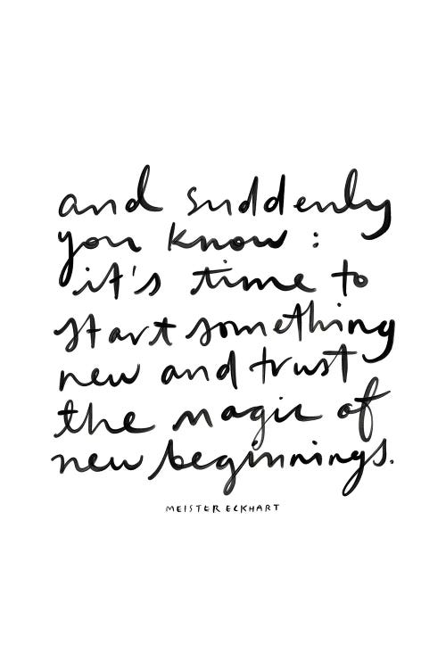 New Beginnings by The Love Shop wall art