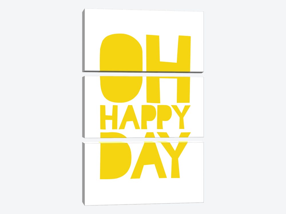 Oh Happy Day by The Love Shop 3-piece Canvas Artwork