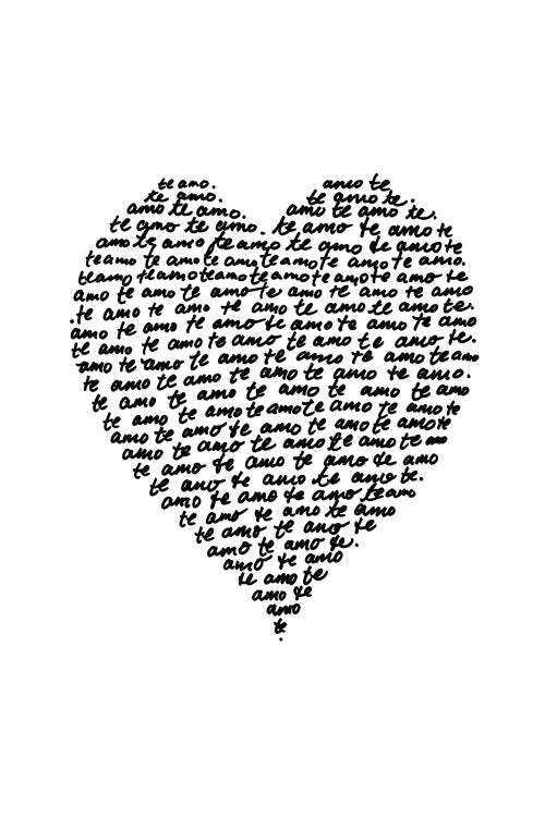 Te Amo by The Love Shop wall art