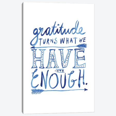 Gratitude Canvas Print #TLS36} by The Love Shop Canvas Art