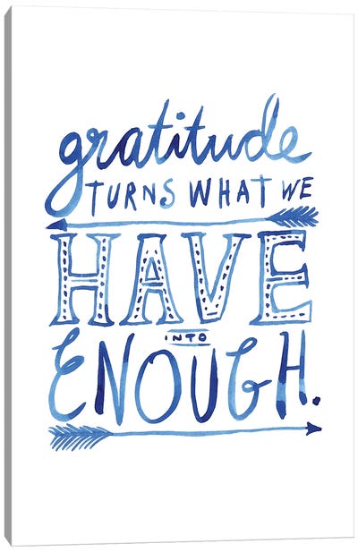 Gratitude Canvas Art Print - Gratitude Art