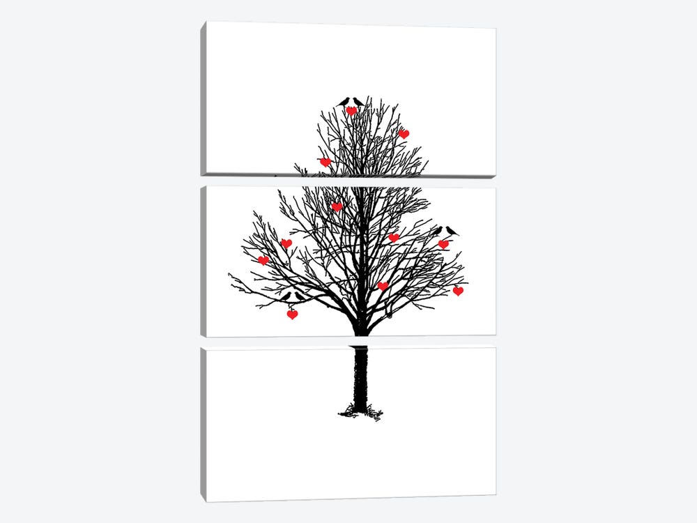 The Love Tree by The Love Shop 3-piece Canvas Art Print