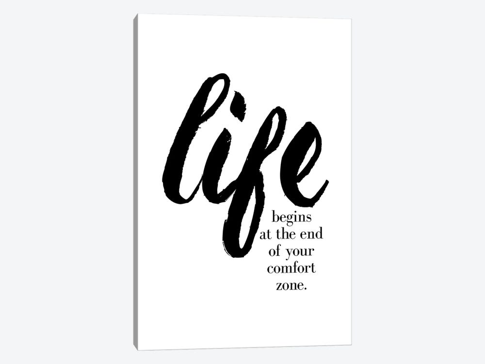 Life Begins by The Love Shop 1-piece Canvas Art Print
