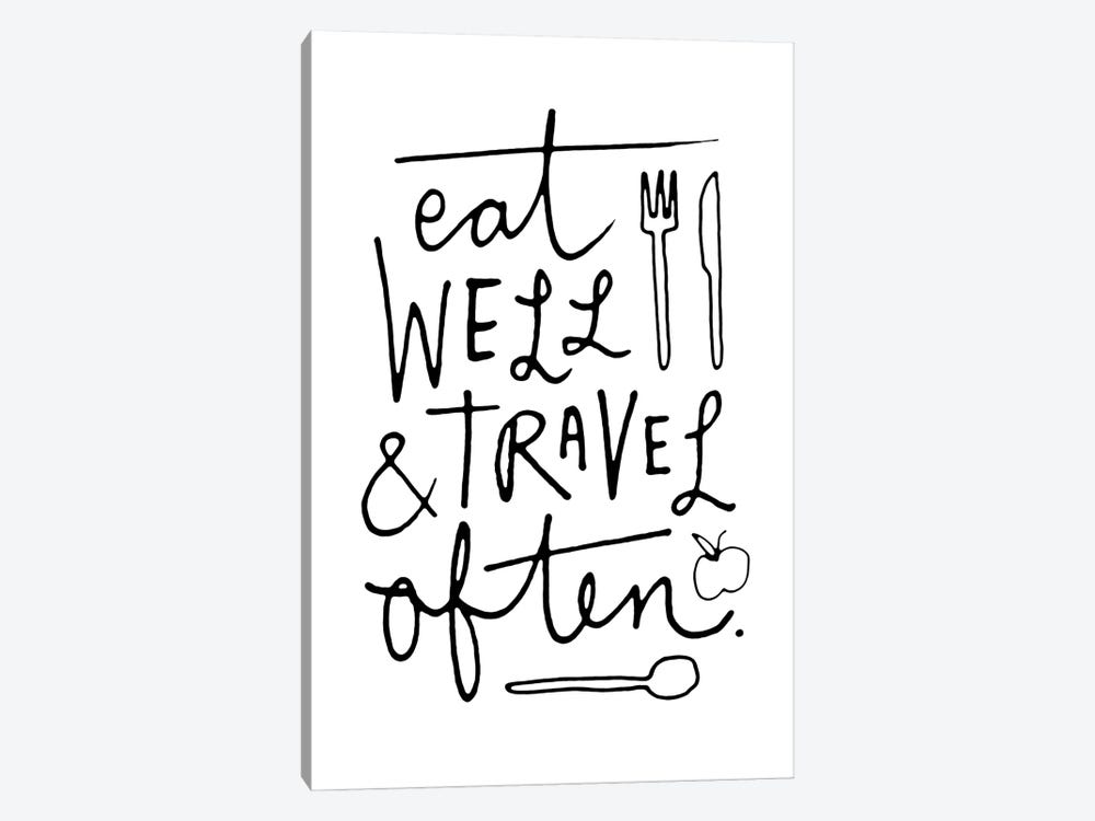Eat Well Travel Often by The Love Shop 1-piece Canvas Artwork