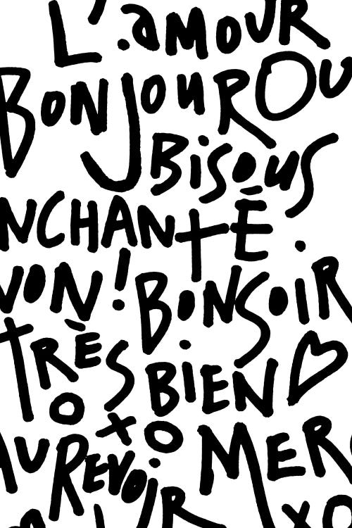 I Heart French by The Love Shop wall art