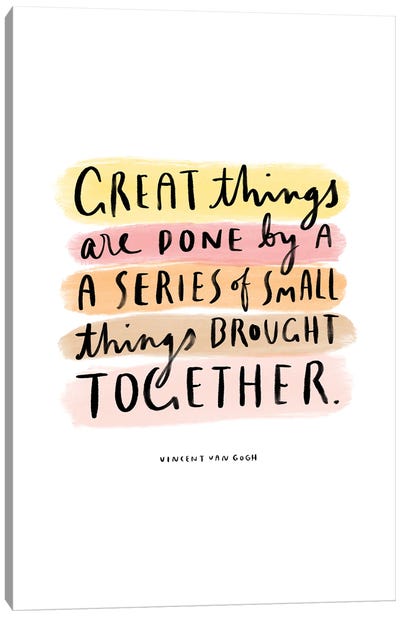 Great Things Canvas Art Print - The Love Shop