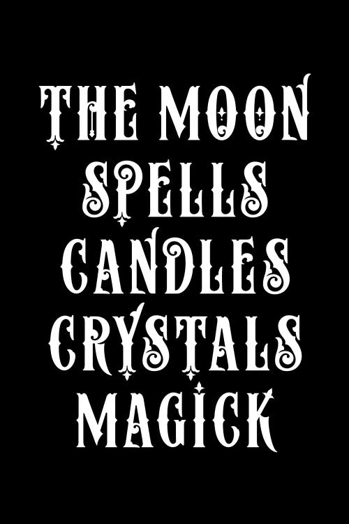 The Moon Magick Spells by The Love Shop wall art