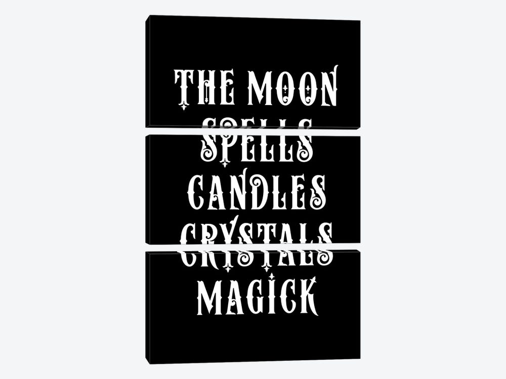 The Moon Magick Spells by The Love Shop 3-piece Canvas Art