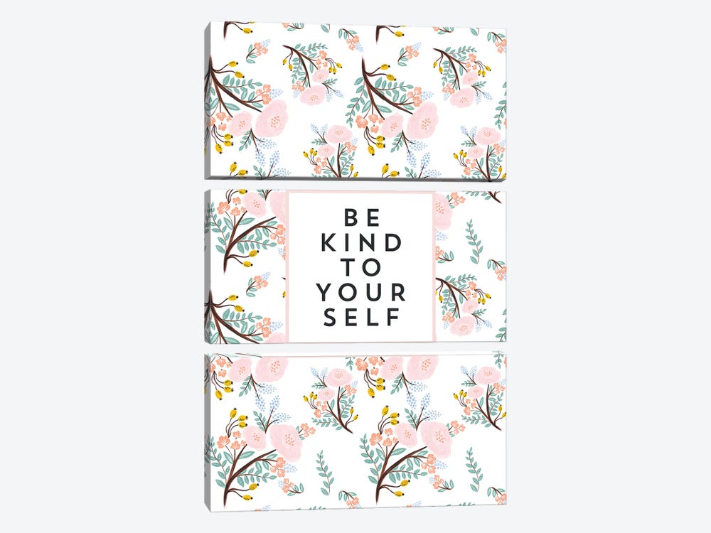 Be Kind To Yourself by The Love Shop 3-piece Canvas Wall Art