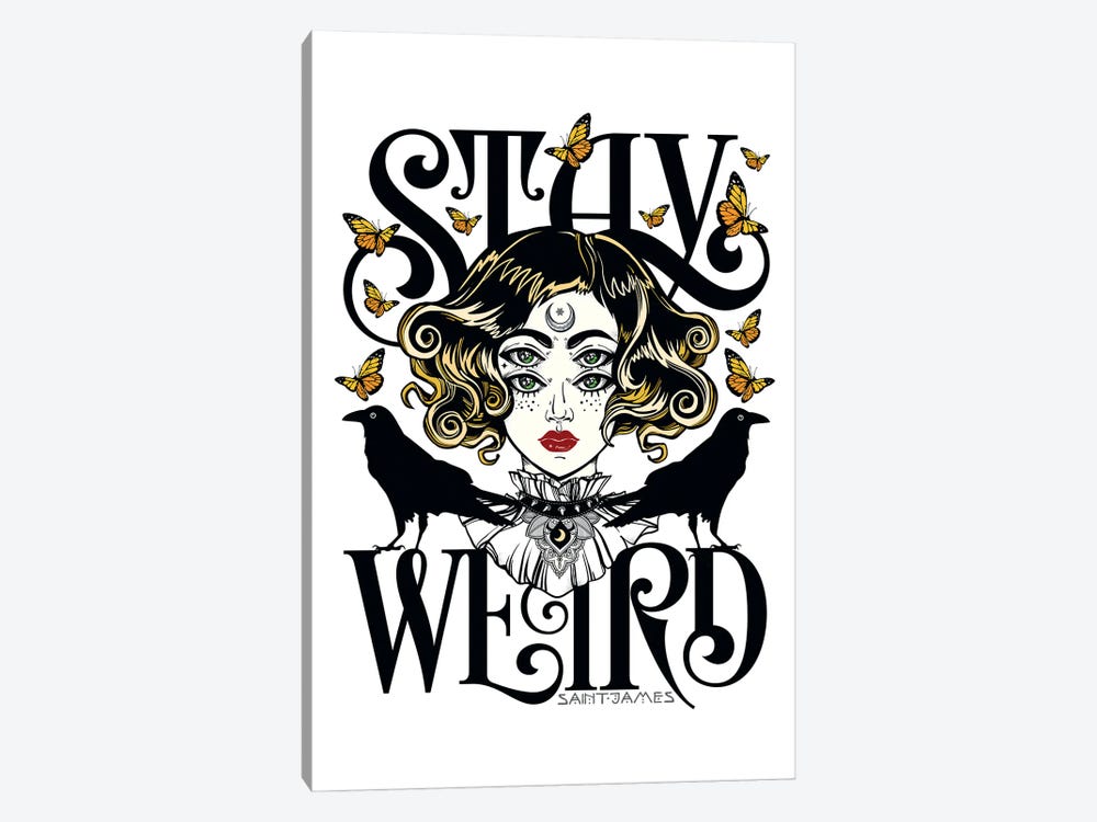 Stay Weird by The Love Shop 1-piece Canvas Art