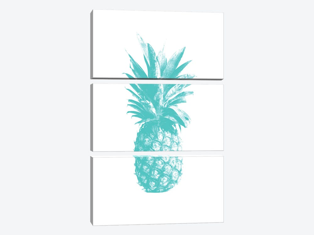 Pineapple Aqua by The Love Shop 3-piece Canvas Art Print