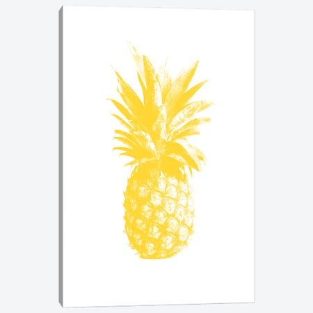 Pineapple Yellow Canvas Print #TLS66} by The Love Shop Art Print