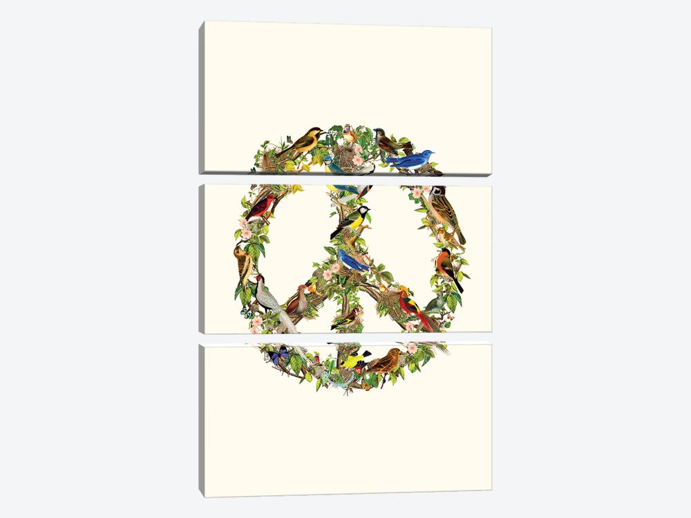Peace Sign by The Love Shop 3-piece Canvas Print
