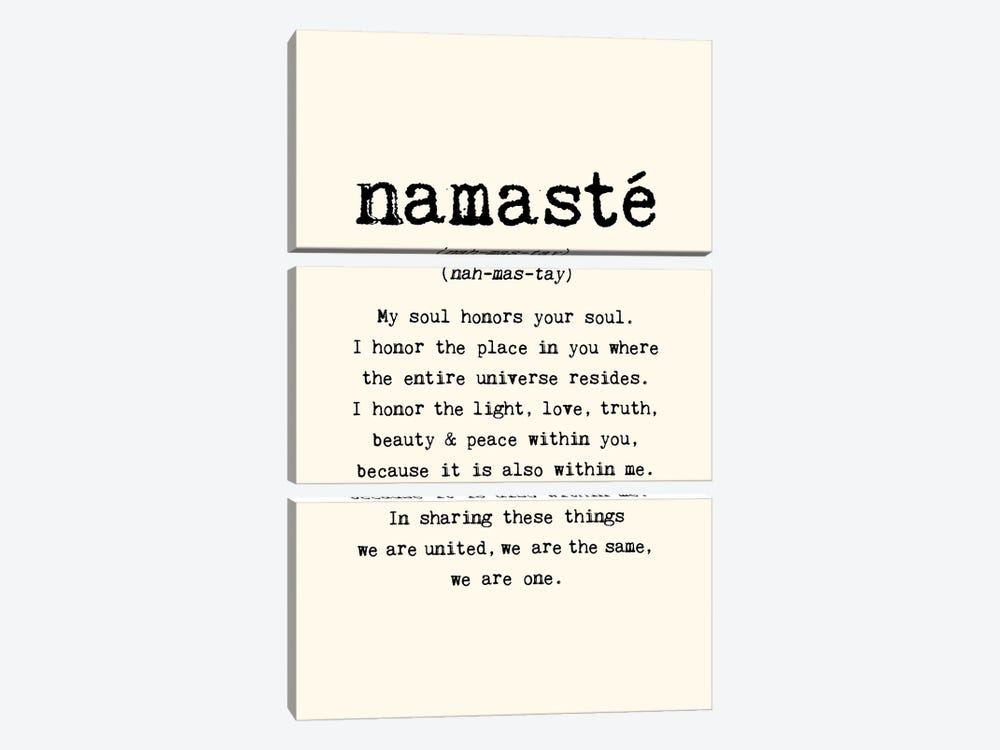 Namaste by The Love Shop 3-piece Canvas Wall Art