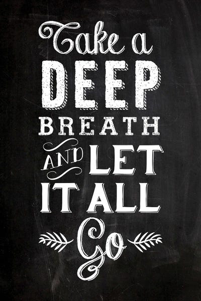 Let It All Go by The Love Shop canvas print