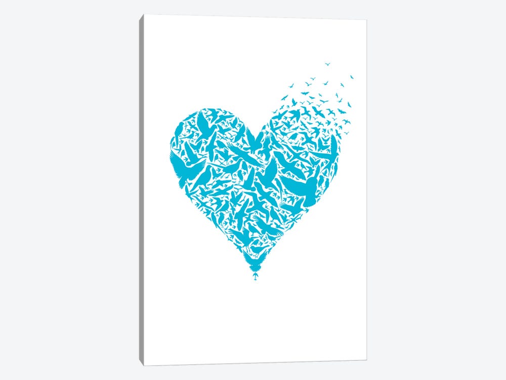 Be Free Blue by The Love Shop 1-piece Art Print