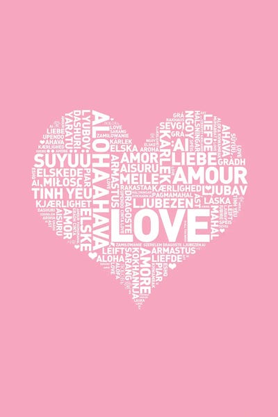 The Love Shop: Language Of Love Pink by The Love Shop