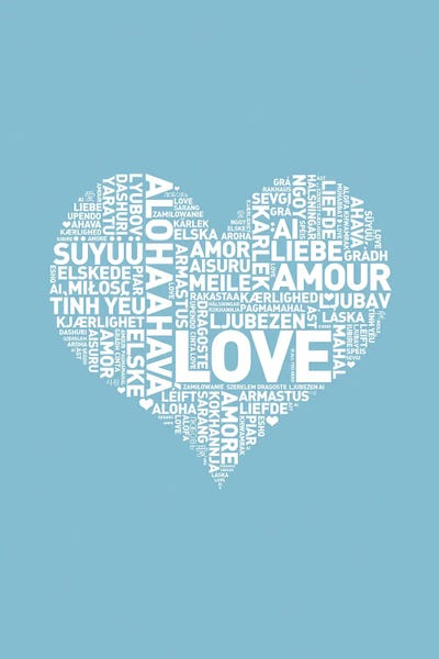 The Love Shop: Language Of Love Blue by The Love Shop