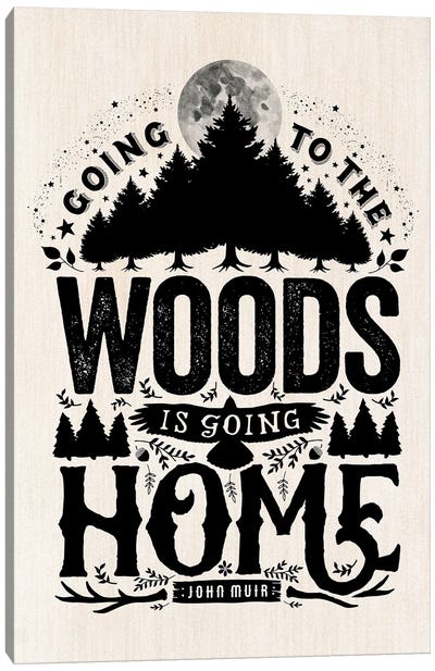 Going To The Woods Canvas Art Print - The Love Shop