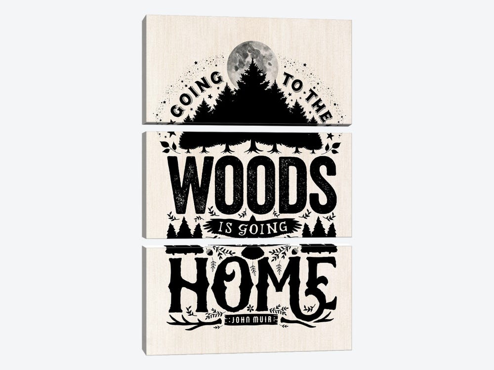 Going To The Woods by The Love Shop 3-piece Art Print
