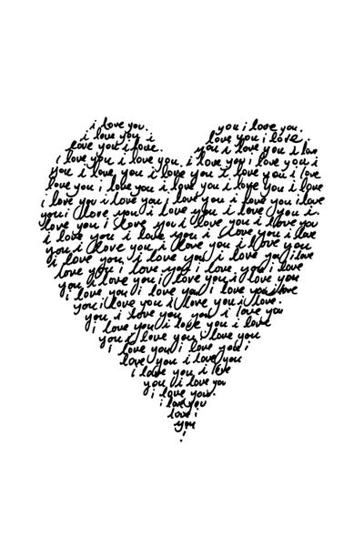 I Love You by The Love Shop canvas print