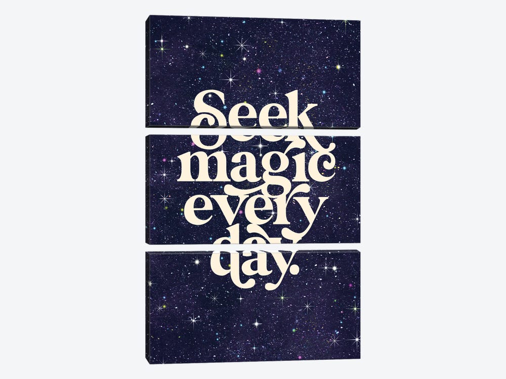 Seek Magic Every Day by The Love Shop 3-piece Canvas Art Print
