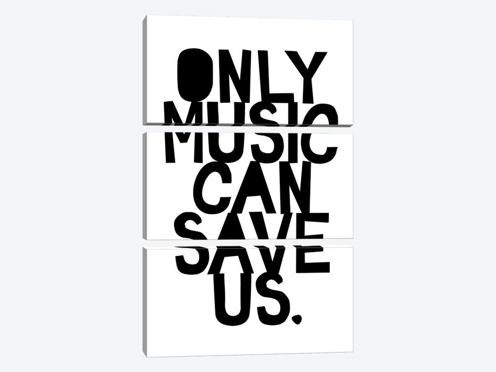 Only Music Can Save Us by The Love Shop 3-piece Canvas Wall Art