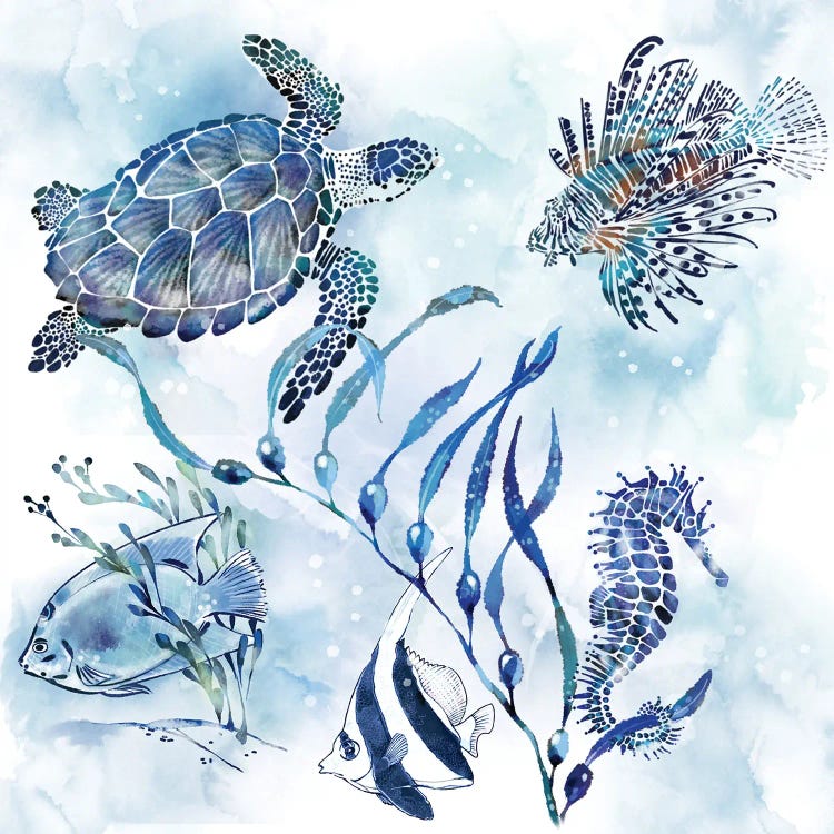 Sunday Morning On The Reef by Thomas Little wall art