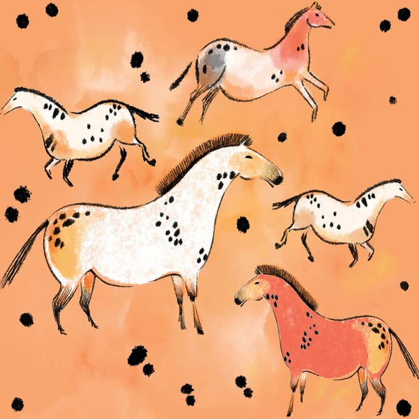 Thomas Little: Tribal Horses Terra Cotta by Thomas Little