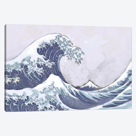Tsunami Canvas Print #TLT114} by Thomas Little Canvas Artwork