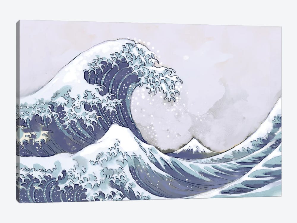 Tsunami by Thomas Little 1-piece Canvas Art Print