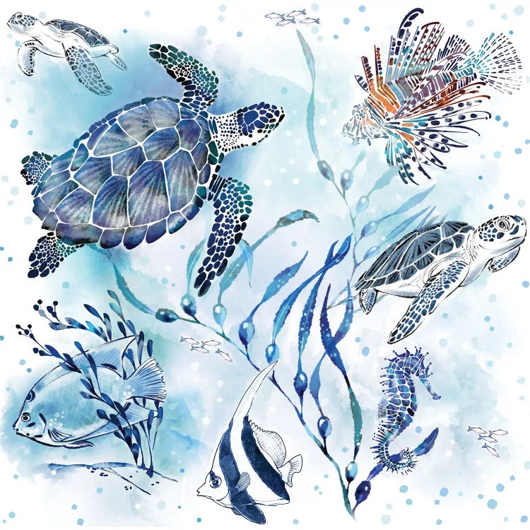 Turtle Town Replacement by Thomas Little wall art