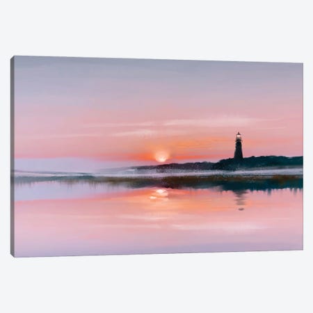 Moment Before Sunset Canvas Print #TLT128} by Thomas Little Canvas Art