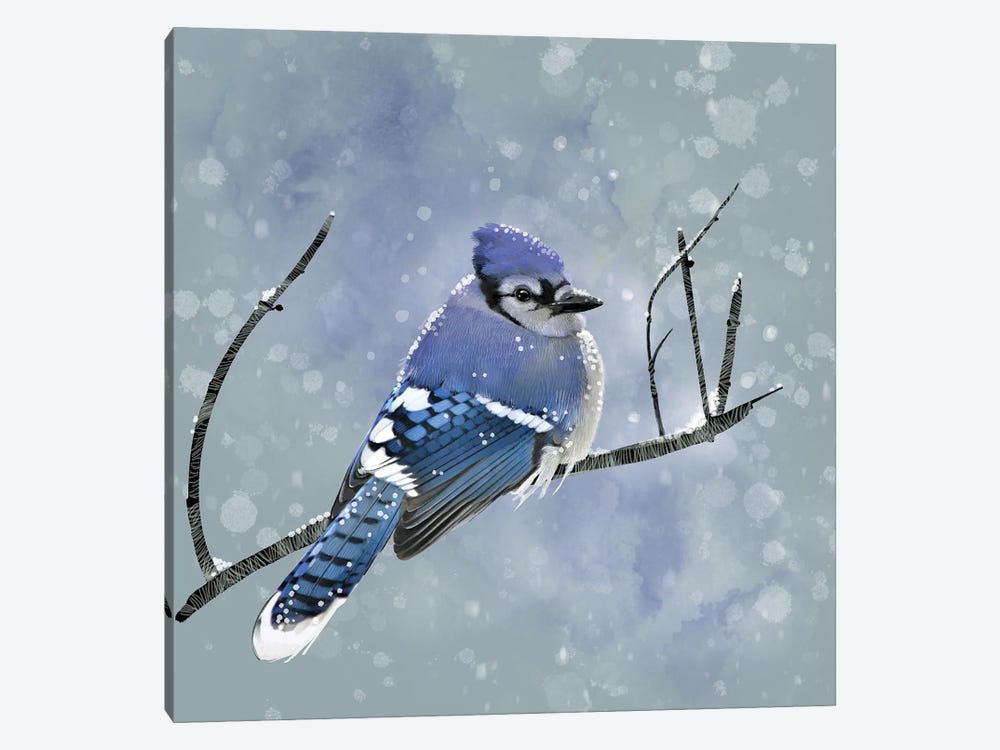 Blue Winter Morning by Thomas Little 1-piece Canvas Art