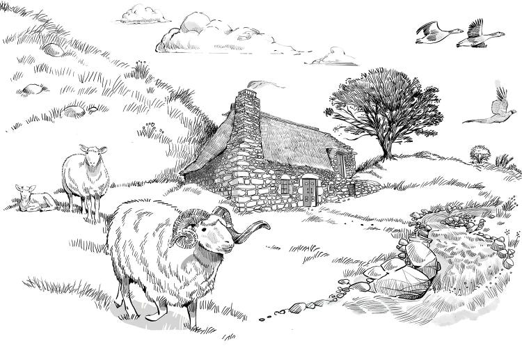 Swiss Cottage Resubmit by Thomas Little wall art