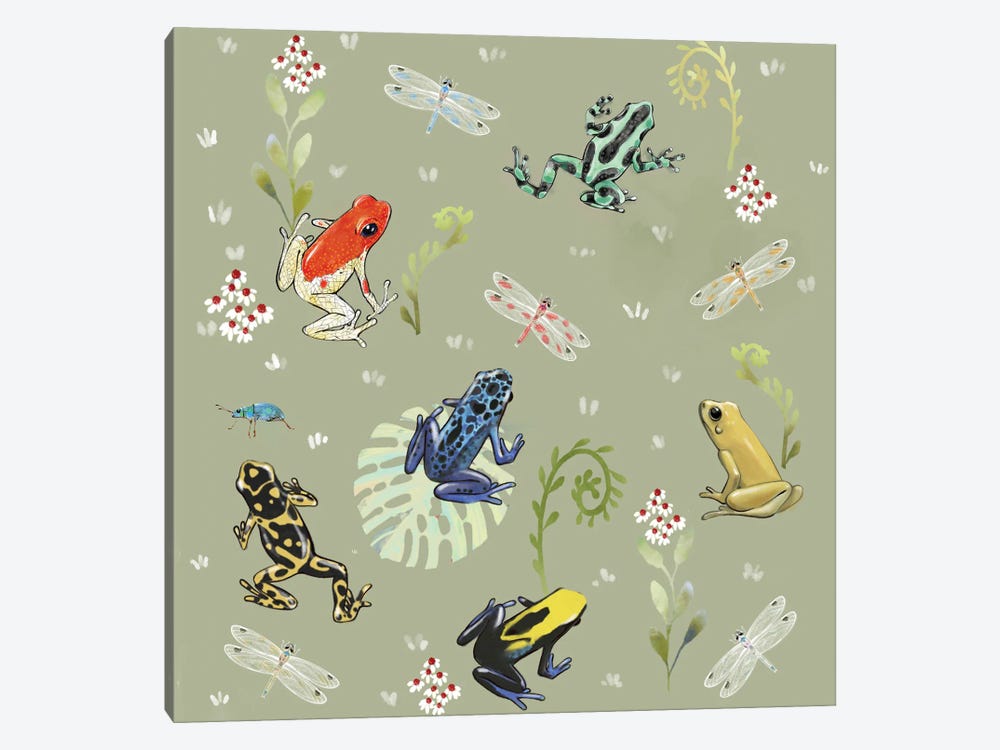 Dart Frogs by Thomas Little 1-piece Art Print