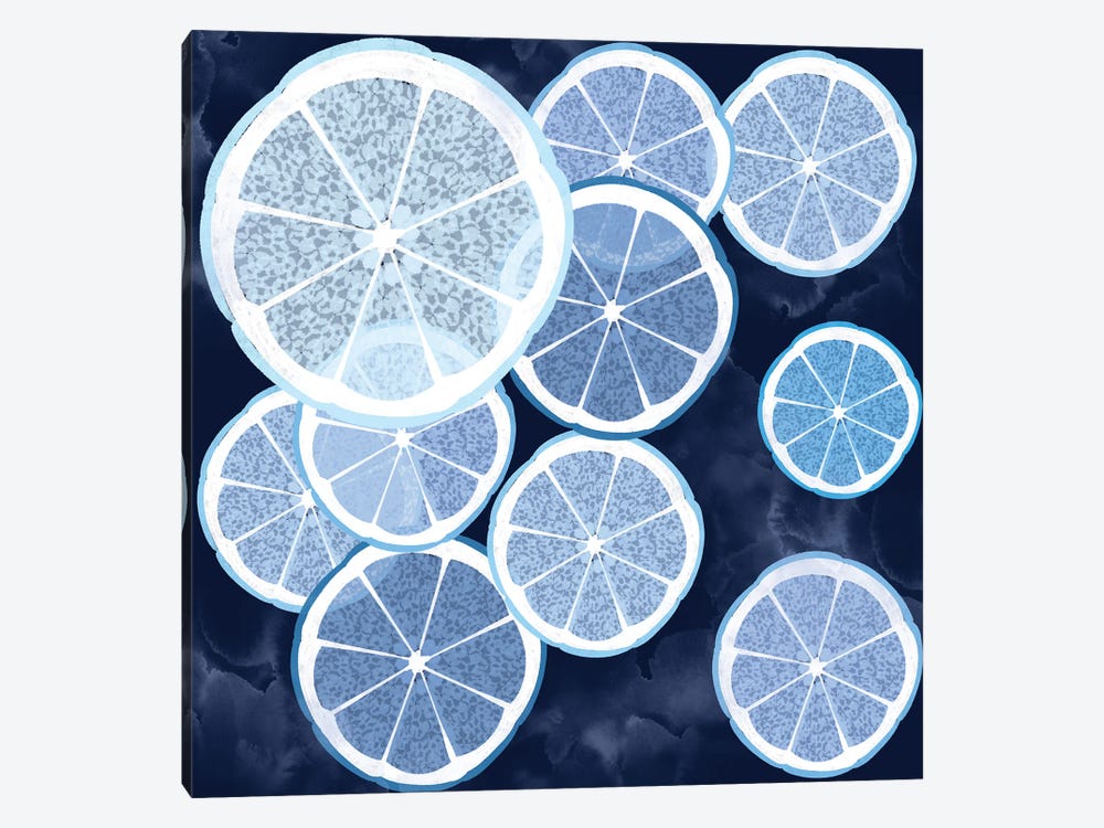 Blue Citrus by Thomas Little 1-piece Canvas Wall Art