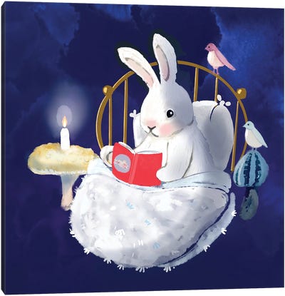 Story Time With Friends Canvas Art Print - Thomas Little